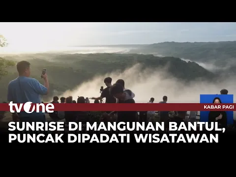 Ratusan Wisatawan Kunjungi Puncak Bukit Mangunan