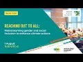 Download Lagu Reaching out to all: Mainstreaming gender and social inclusion to enhance climate actions