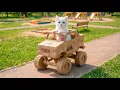 Kitten Gets Teased For Playing With a Homemade Monster Truck 🤖🐱