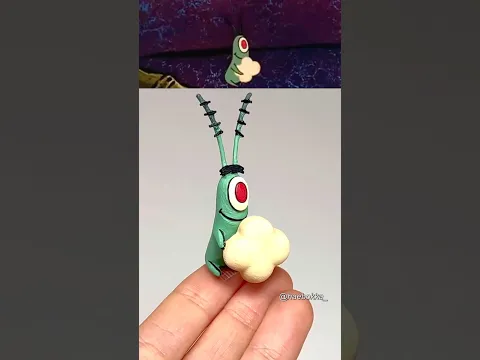 3d펜으로 스폰지밥 팝콘 먹는 플랑크톤 만들기! How to make Spongebob Plankton eating Popcorn! 🍿