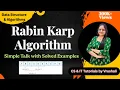 DSA 59 Rabin Karp Algorithm with Solved Examples EASY TRICKS