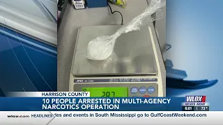 10 arrested in multi-agency narcotics enforcement operation in Harrison County