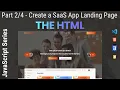 Part The HTML Create an App SaaS Landing Page Using HTML SCSS and JS JavaScript Series
