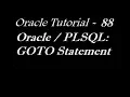 goto statement in oracle