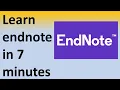 How to insert references in word using endnote