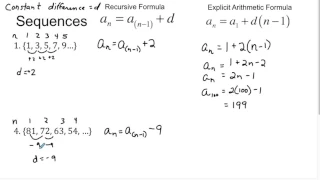 Recursive and Explicit Patterns