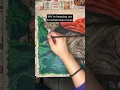 Painting out our knit blanket
