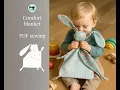 Comfort blanket bunny sewing tutorial and PDF pattern