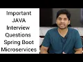 JAVA Important Interview Questions Telugu Interview Preparation