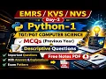 NVS Day-2 Python-1 Computer Science MCQs Descriptive Questions