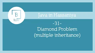 31 - Diamond Problem multiple inheritance