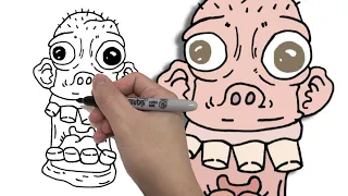 How to draw Ugly Face Super Ugly Face