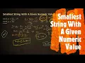 Smallest String With A Given Numeric Value LeetCode 1663 Coders Camp