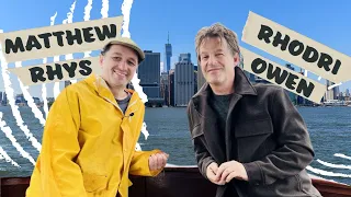 A boat ride with Matthew Rhys Gyrru cwch Matthew Rhys