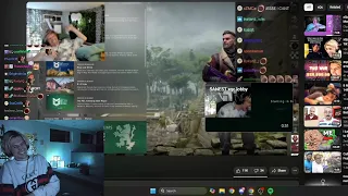 xQc Dies Laughing at Himself making Jesse Delete Family Pictures for Space to Play Games