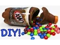 How to Make a Chocolate ROOT BEER Bottle Filled with Skittles