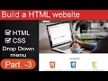 Part - 3 Pure css drop down menu in html and css HINDI URDU