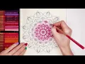 How to Color a MANDALA Mandala Coloring Tutorial