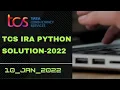 FULLY EXPLAINED TCS IRA PYTHON 1OTH JAN SOL TCS PRA PYTHON TCS CPA TCS OPA TCS PYTHON CPA SBQ PRA