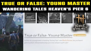 wandering tales heavens pier part 6 true or false young master complete guide where winds meet