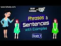 Phrases and Sentences with Examples Grade 2 3 Tutway