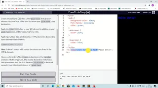 Tutorial 28 - overriding styles in subsequent css