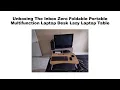 Unboxing The Inbox Zero Foldable Portable Multifunction Laptop Desk Lazy Laptop Table