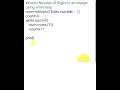 Count Number of Digits in an Integer using while loop python