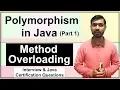 Polymorphism In Java Part 1 Method Overloading in Java