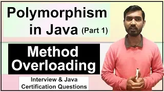 Polymorphism In Java Part 1 Method Overloading in Java