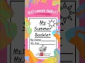 Download your FREE PDF of My Summer Booklet from my website