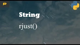 Python String - rjust