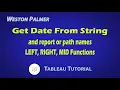 Extract Date from String Report Titles - Tableau Tutorial