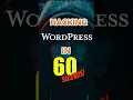 Wordpress website attack in 60sec