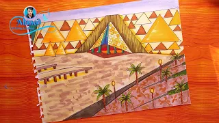 Drawing Of The New Egyptian Museum 3 Drawing Of The New Egyptian Museum 