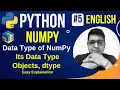 Data Type of NumPy Array Python NumPy Tutorial Data Type Objects dtype in numpy