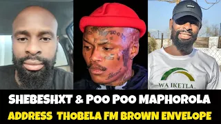 shebeshxt u0026 poo poo maphorola addressing thobela fm brown envelope