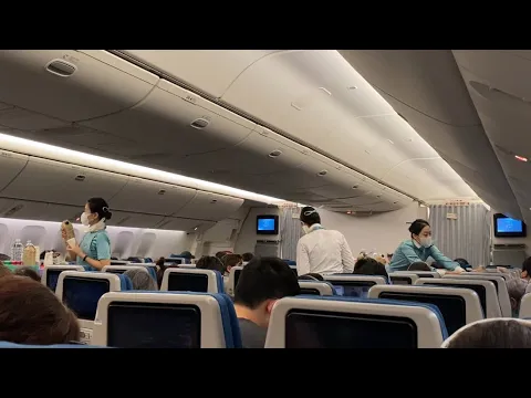 Download MP3 13 Hour Korean Air Boeing 777-300ER Economy Excellence in Flight Experience Incheon to New York JFK