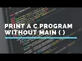 Print Hello without main function in programming language GeeksPort