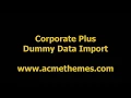 Corporate Plus Awesome theme for Business Corporate House Demo Import Process