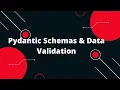 Python FastAPI Tutorial Pydantic Schemas Data Validation FastAPI Tutorial