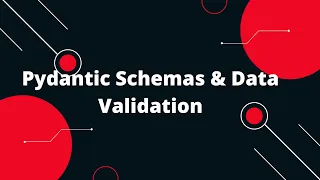 Python FastAPI Tutorial Pydantic Schemas Data Validation FastAPI Tutorial