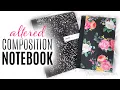 How To Alter A Composition Notebook EASY DIY Craft Journal