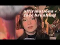 Lagu ASMR positive affirmations for self love, confidence and compassion (whispering, face brushing)