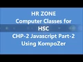 CHP-2 Javascript Part 2 using KompoZer