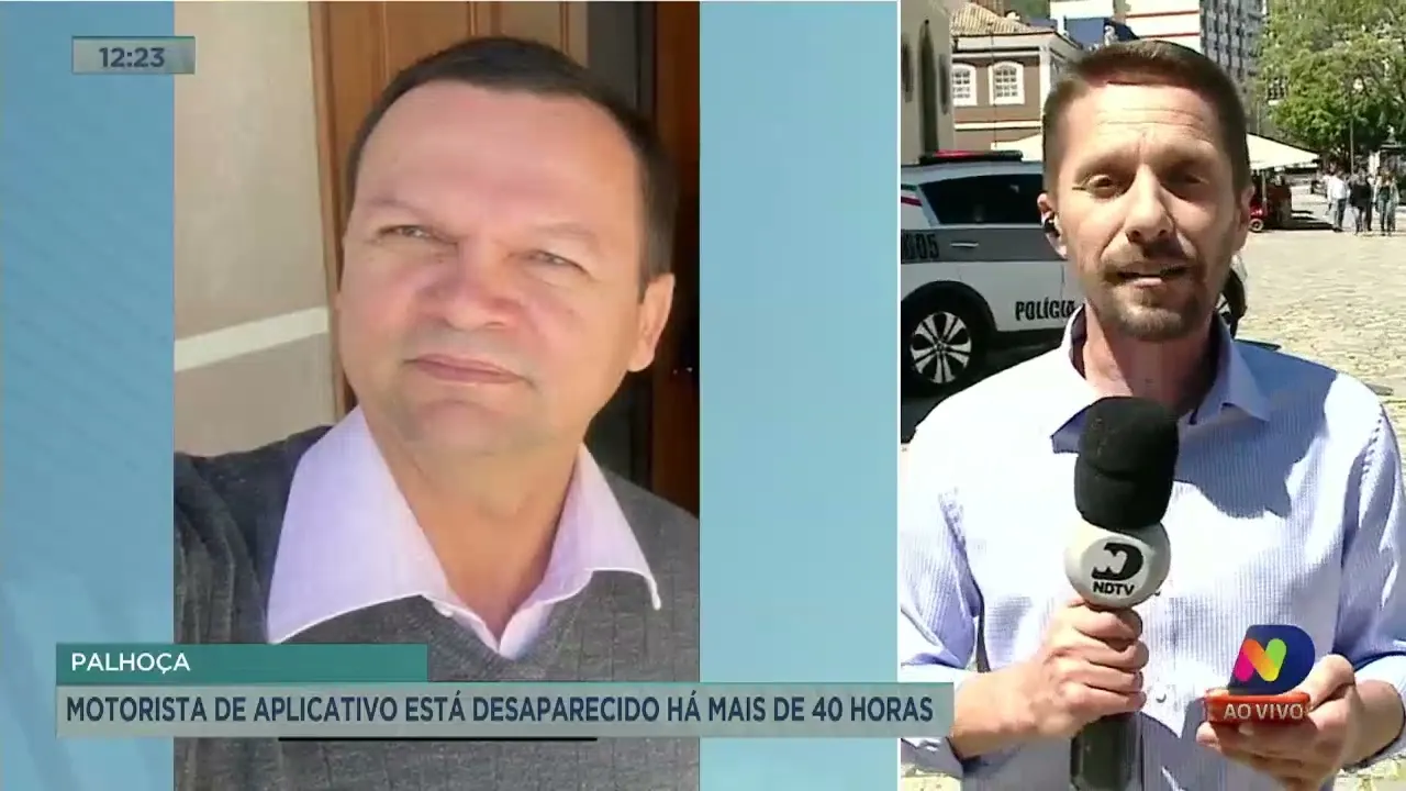 Motorista de aplicativo está desaparecido há mais de 40 horas em SC