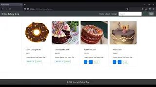 Online Bakery Shop in Python using Django