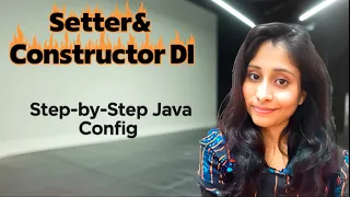 Spring Dependency Injection Setter Constructor Injection using Java Configuration No XML
