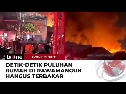 Akibat Obat Nyamuk Bakar, 20 Rumah di Rawamangun Ludes Dilalap Api