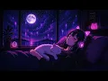 AI Generated Anime Girl Sleeping Cat Night Live Wallpaper 4K Sound